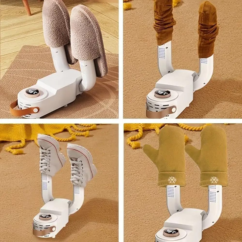 Shoes Dryer Constant Temperature Shoe Dryer timer And Handle Foot Dryer Electric Boot Warmer For Gloves Footwear Dryers Folding Design and Smart Panel